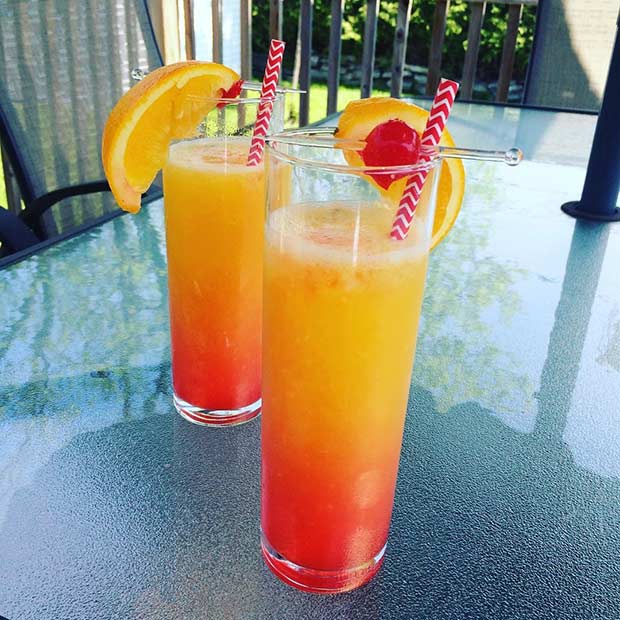 रम Sunset Summer Drink Cocktail