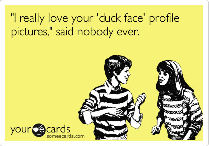 Duckface Facebook eCard