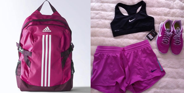 गुलाबी Backpack by Adidas