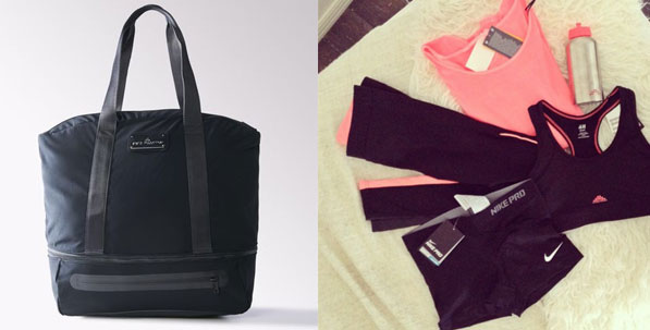 Stella McCartney for Adidas Black Gym Bag