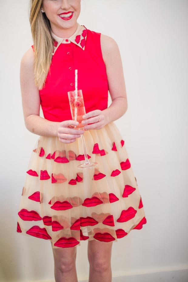 Valentin Day Lip Dress Outfit