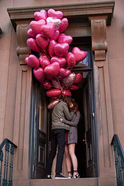 אהבה Heart Balloons