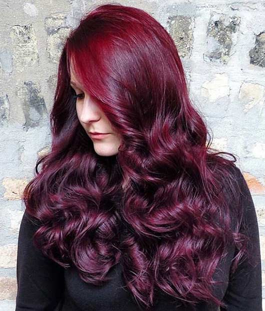 Fényes Red to Dark Red Hair
