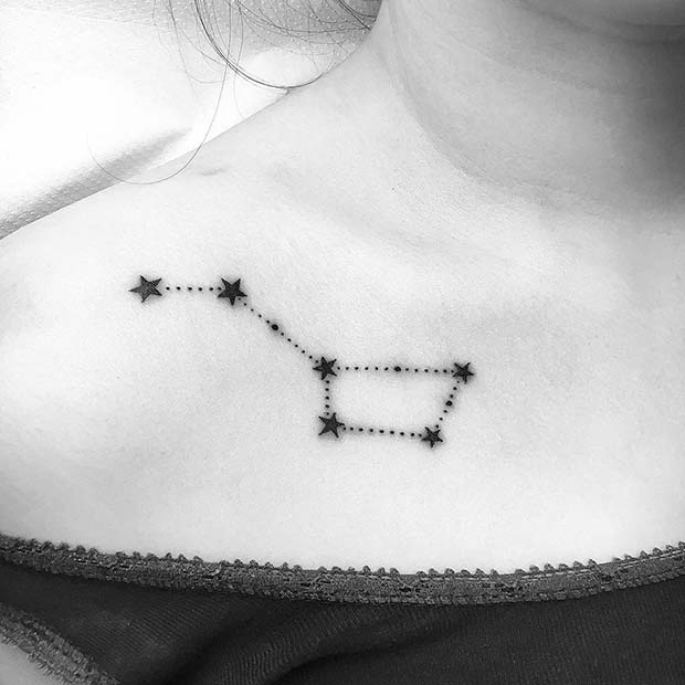 כוכב Constellation Tattoo Idea