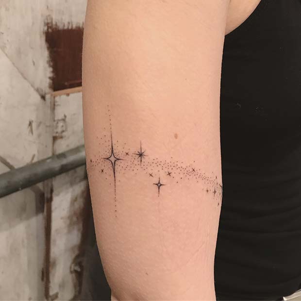 נִצנוּץ Star Armband Tattoo