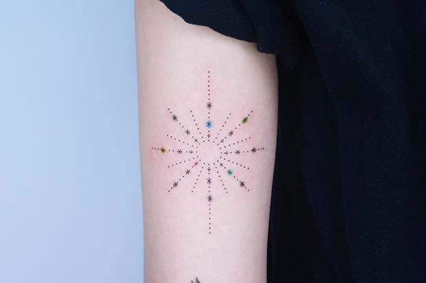 Güzel Star Tattoo Design