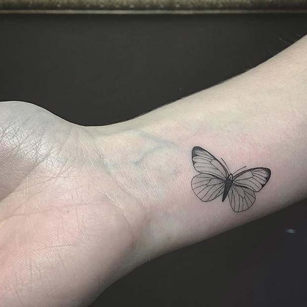 Metulj Tattoo Idea for Women