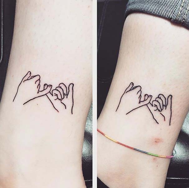 Najboljše Friend Pinky Promise Tattoo Idea for Women