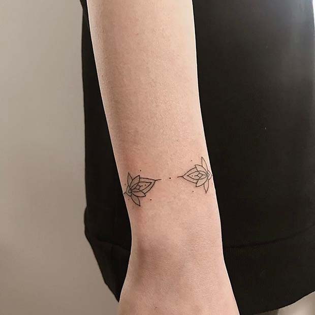 קָטָן Wrist Tattoo Idea for Women