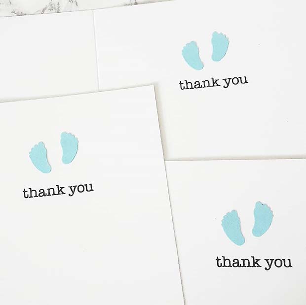 Baby Shower DIY Thank You Cards