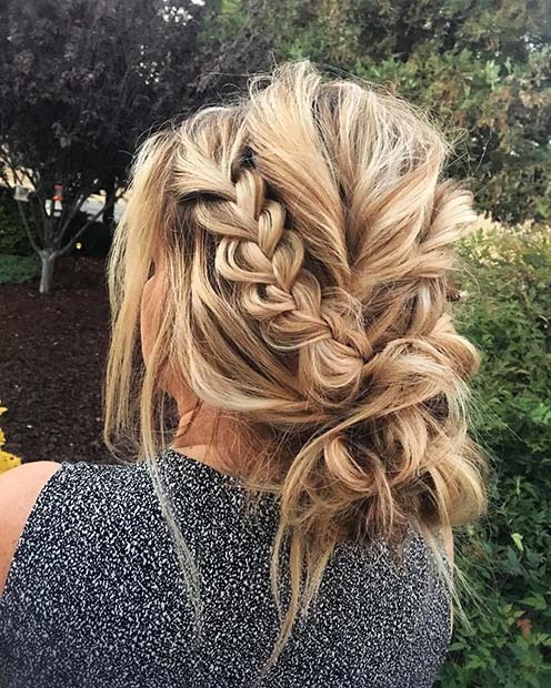 Fonat and Messy Bun for Beautiful Braided Updos