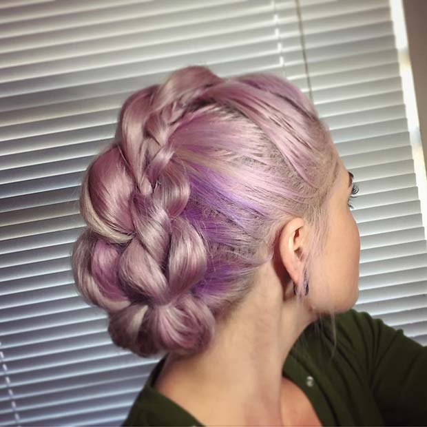 Edgy Braided Updo
