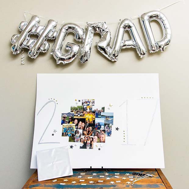 Grad Balloons and Photos Idea