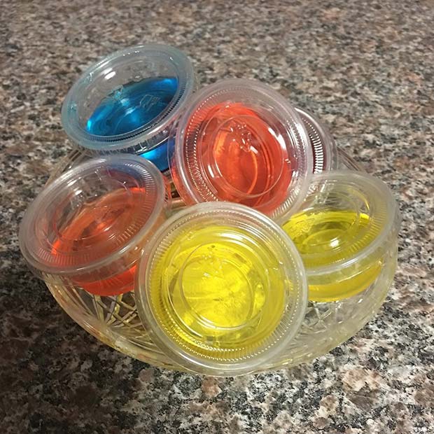เล็ก Colorful Jello Pots