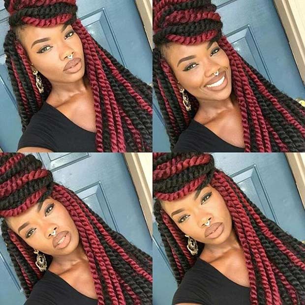 Twists with a Pop of Color