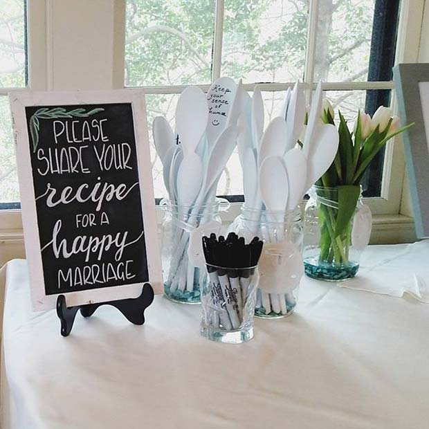 Kaşık With Recipes for A Happy Marriage Bridal Shower Game