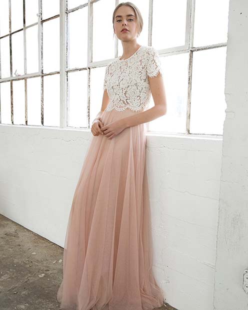 Proljeće Lace Dress for Bridesmaids 