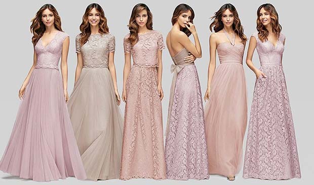 Fény and Lacy Bridesmaid Dresses