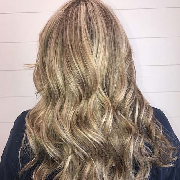 Dimensionell Blonde Balayage