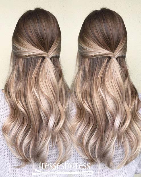 Barna to Blonde Balayage Hair Color Idea
