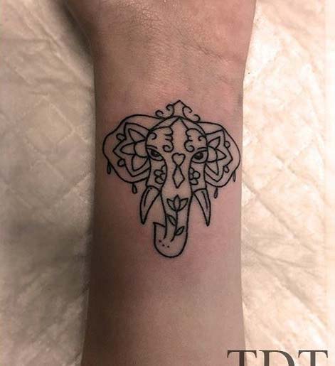 छोटा Trendy Elephant Tattoo for Elephant Tattoo Ideas