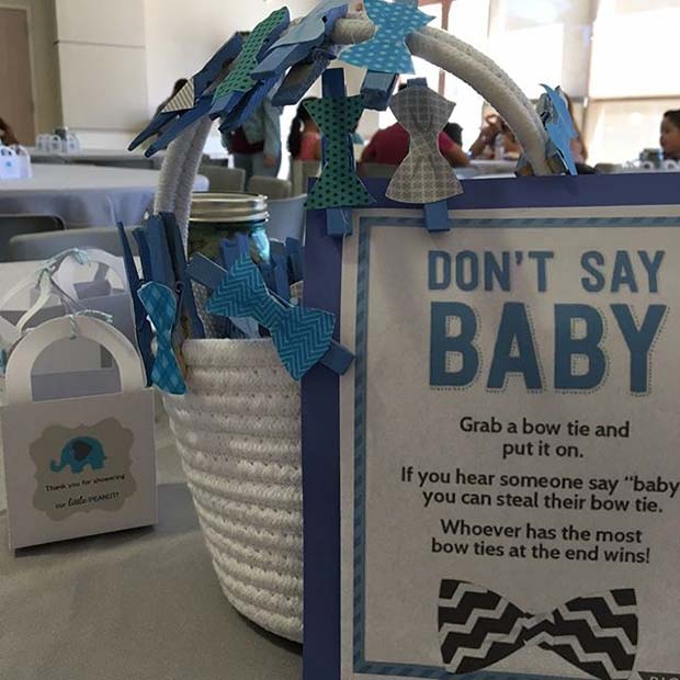Дон't Say Baby Game for Boy's Baby Shower