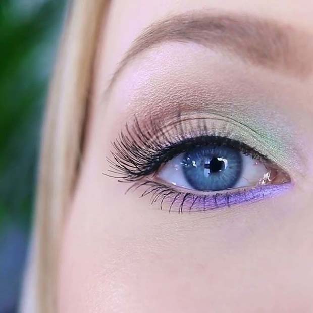 Pastel Eye Shadow Palette for Spring Makeup Idea