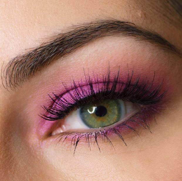 गुलाबी Eye Shadow for Spring Makeup Idea
