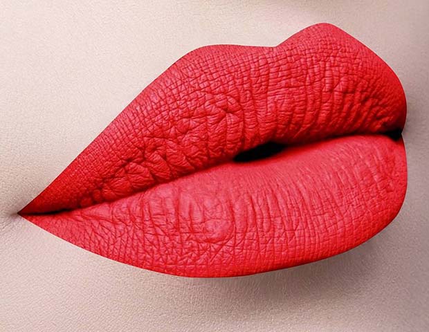 साहसिक Red Lip Color Makeup for Spring