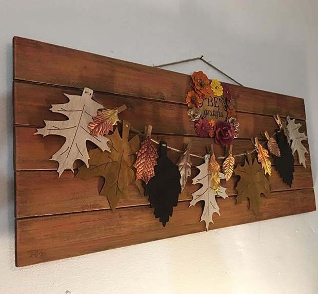 Pad Leaf Sign for Fall Home Decor Ideas