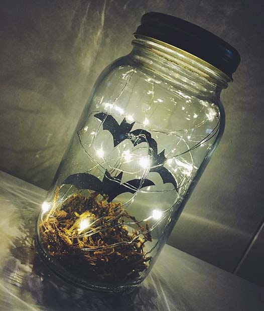डरावना Jar Decorations for DIY Halloween Decor 
