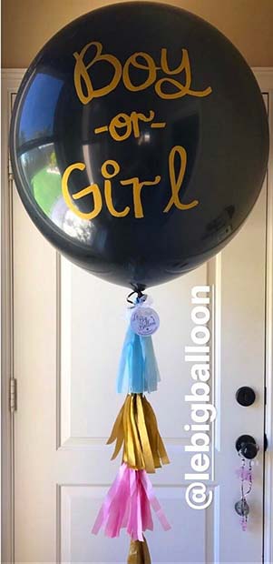 Rejtély Balloon for Gender Reveal Idea