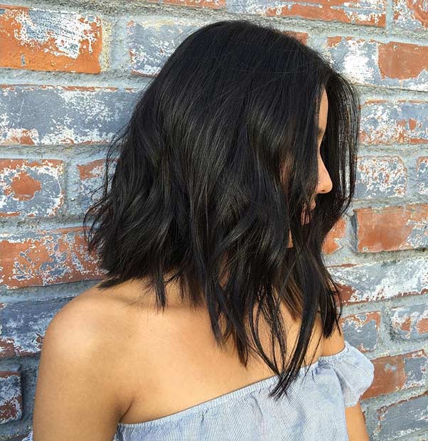 unghiular Long Bob with Layers
