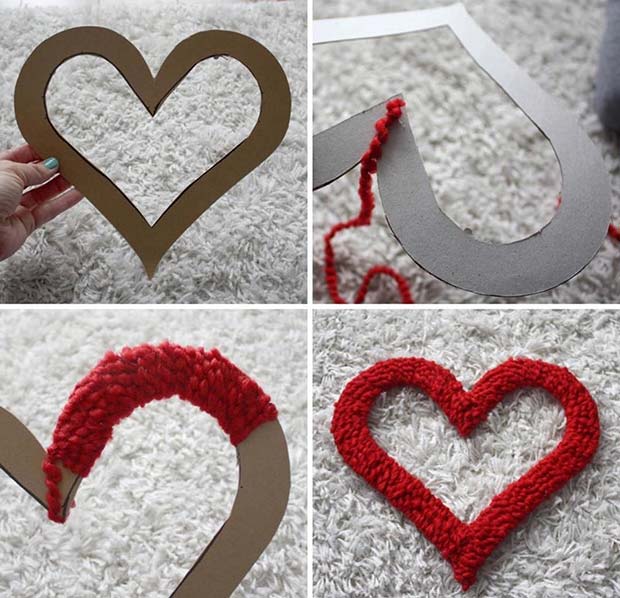 Söt DIY Wool Heart