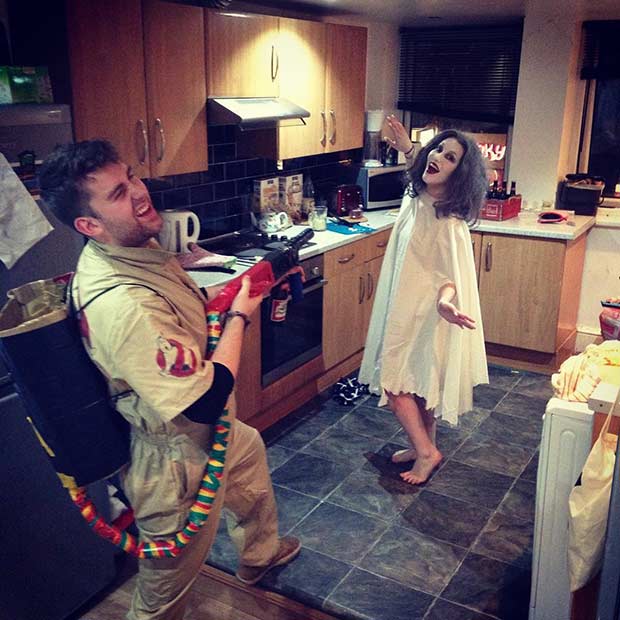 Ghostbuster DIY Couple Halloween Costume