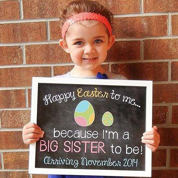 Mare Sister Easter Pregnancy Announcement