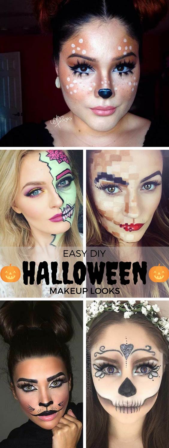 ง่าย DIY Halloween Makeup Looks