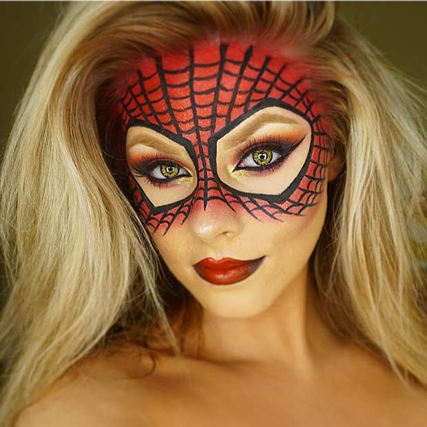 มนุษย์แมงมุม Makeup Mask for Halloween