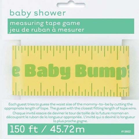 Mätning Tape Game Idea for Baby Shower