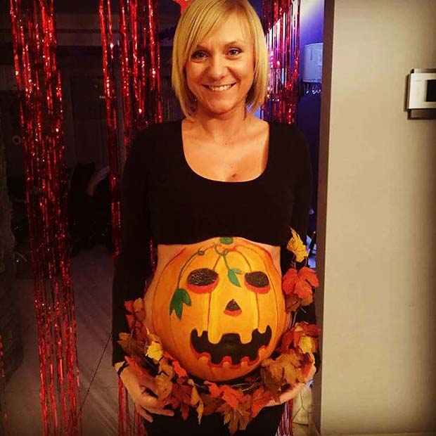 Pumpkin Bump for Halloween Costumes for Pregnant Women