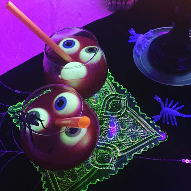 eyeball Cocktails for Halloween Party Drinks