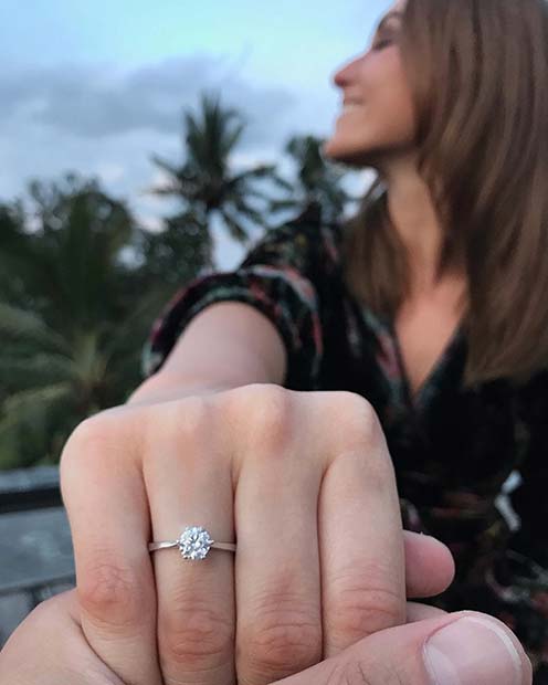 शिष्ट and Subtle Engagement Ring
