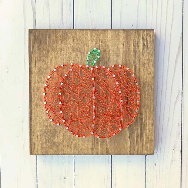 Pumpa String Art for Simple and Creative Thanksgiving Decorations