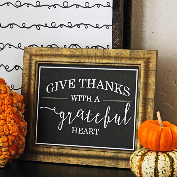 Ge Thanks Decoration for Simple and Creative Thanksgiving Decorations