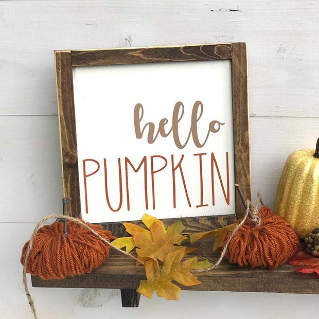 Hallå Pumpkin Decoration for Simple and Creative Thanksgiving Decorations