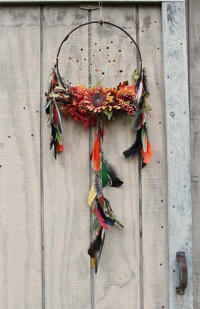 गिरना Inspired Dream Catcher for Simple and Creative Thanksgiving Decorations
