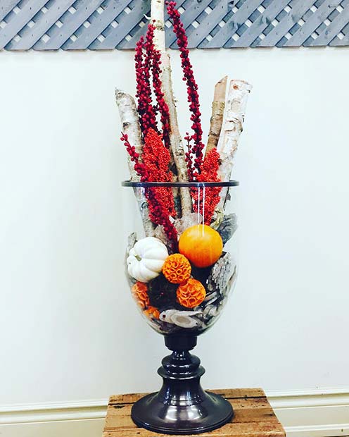 धन्यवाद Floral Decoration for Simple and Creative Thanksgiving Decorations