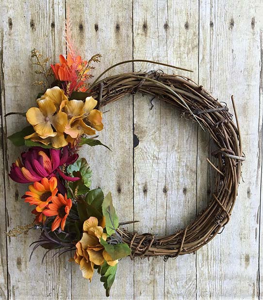 Falla Wreath for Simple and Creative Thanksgiving Decorations