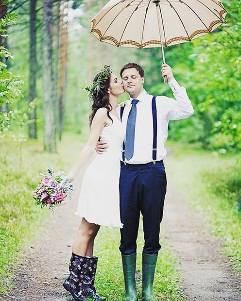 Bröllop Wellies for Spring Wedding 