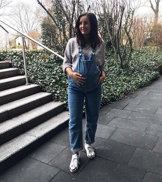 Слатко Dungarees Maternity Outfit 